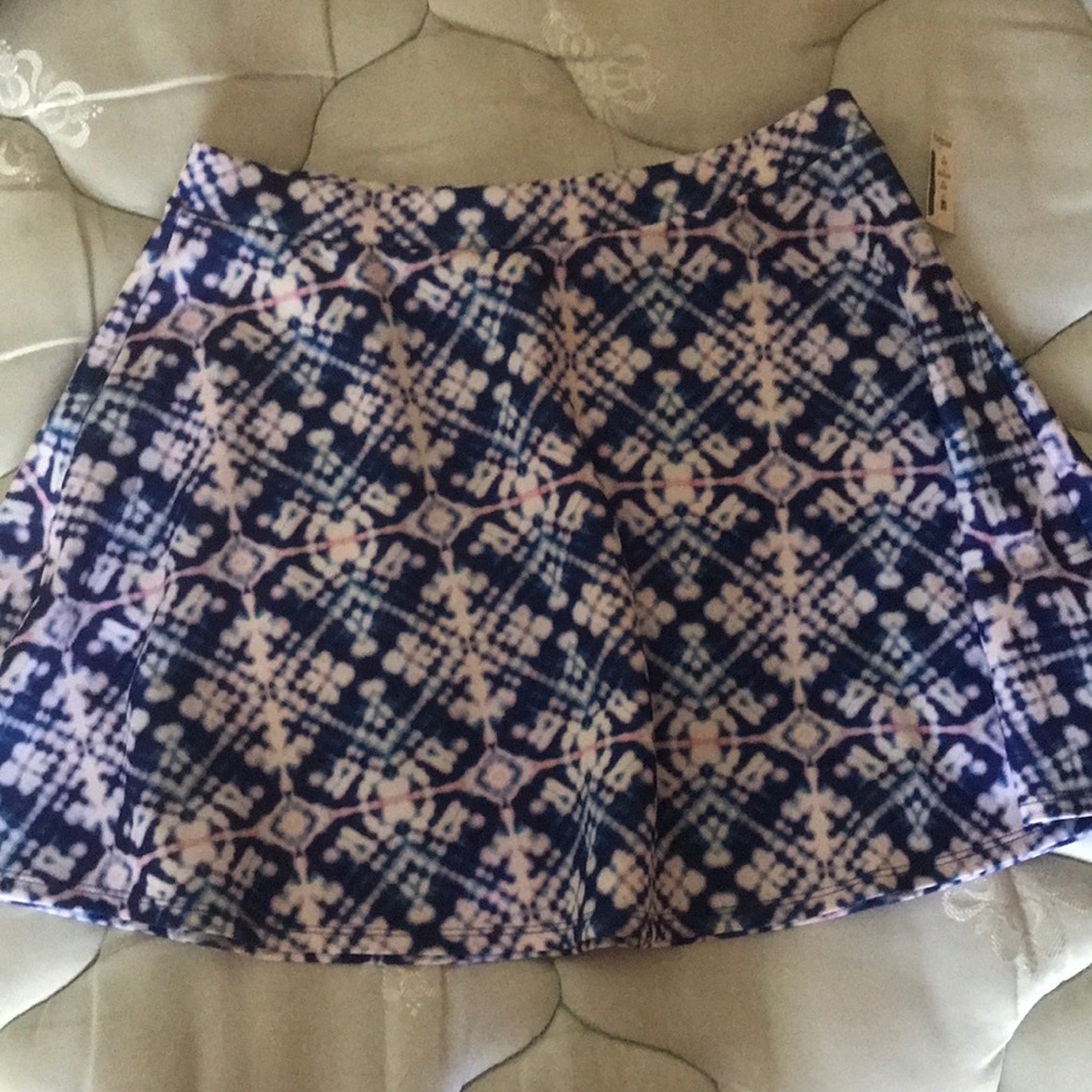 Aéropostale Large marbled blue skater skirt